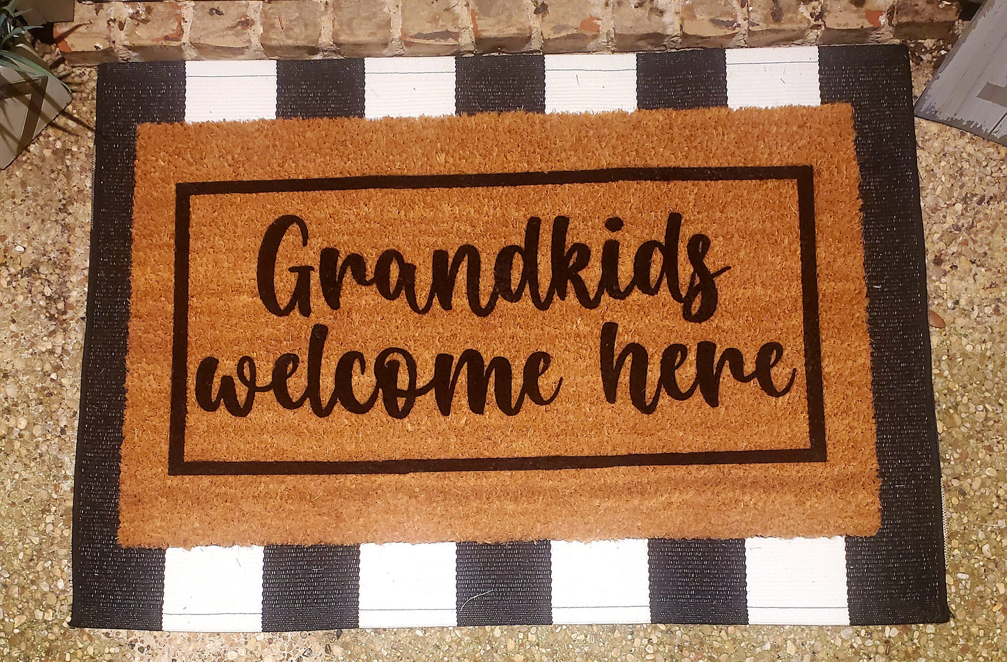 Grandkids Welcome Doormat